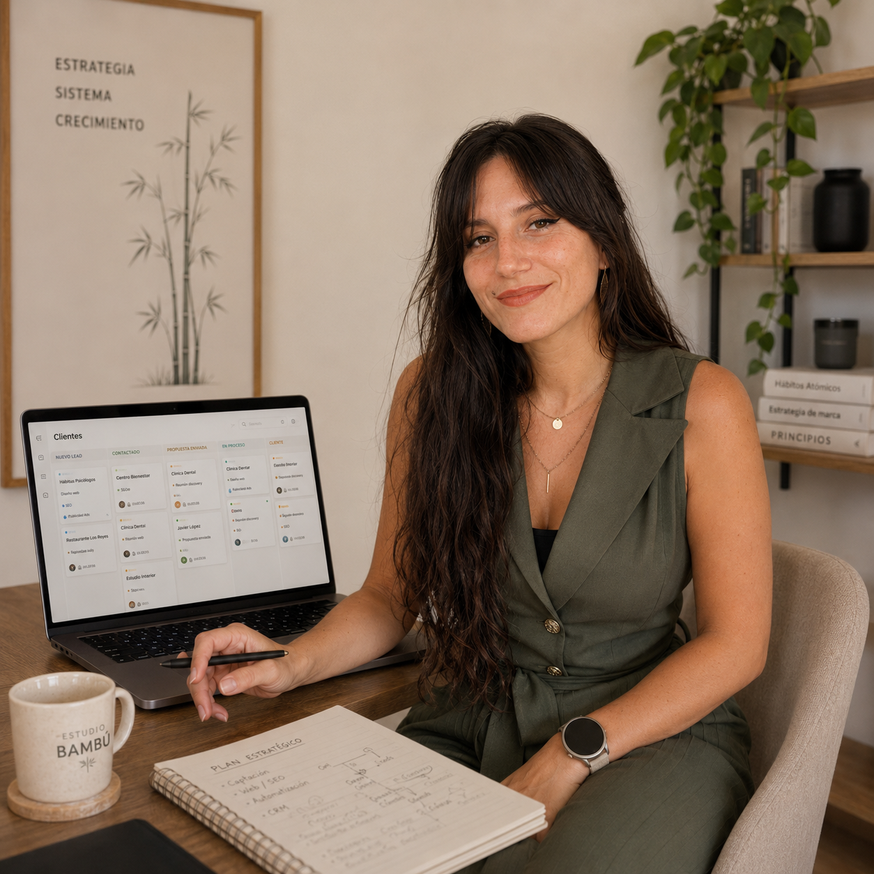 Home 11 CRM y fichas de cliente de Estudio Bambú